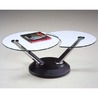 Magnussen 38000 Modesto Metal and Glass Swivel Coffee Table Multicolor   38006