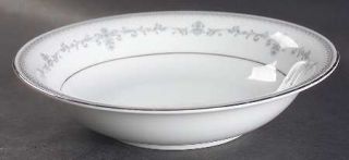 Noritake Maria Coupe Soup Bowl, Fine China Dinnerware   Blue And Gray Scroll Dec
