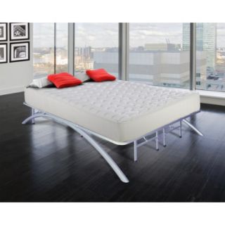 Queen Bed Frame Eco Dream Arch Support Platform Bed Frame   Silver
