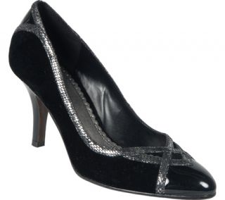 Womens Naturalizer Formal   Black Velvet/Shiny Heels