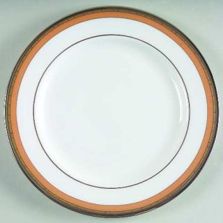 Lenox China Kyoto Bread & Butter Plate, Fine China Dinnerware   Rust Band, Rust