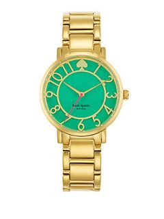 Kate Spade New York Gramercy Goldtone Stainless Steel & Enamel Bracelet Watch  