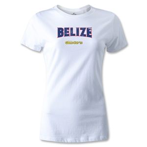 hidden CONCACAF Gold Cup 2013 Womens Belize T Shirt (White)
