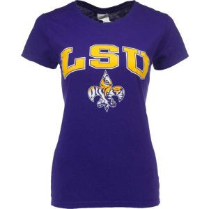 LSU Tigers New Agenda NCAA Womens Arched Local Logo T Shirt