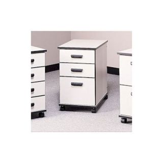 Fleetwood Solutions Three Drawer Mobile File Cabinet   Box/Box/File 28.1003x