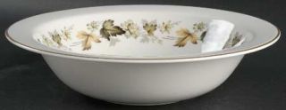 Royal Doulton Larchmont 10 Round Vegetable Bowl, Fine China Dinnerware   Green