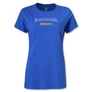 hidden CONCACAF Gold Cup 2013 Womens El Salvador T Shirt (Royal)