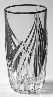 Lenox Debut Platinum Highball Glass   Platinum Trim, Swirl Design On Bowl