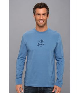 Life is good LIG Crusher L/S Tee Mens T Shirt (Blue)
