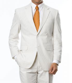 2 Button Seersucker Tailored Fit Suit Extended Sizes JoS. A. Bank Mens Suit