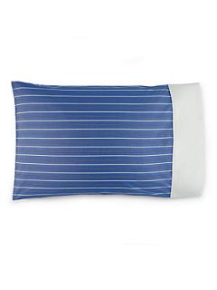 Ralph Lauren Blue Shirting Stripe Pillowcase   Blue