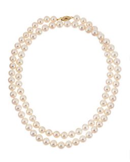 White Freshwater Long Pearl Necklace