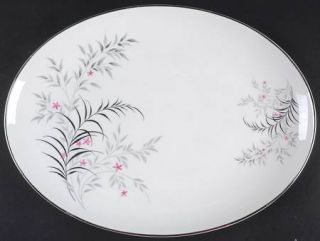 Royal Jackson Jeannine 13 Oval Serving Platter, Fine China Dinnerware   Parisie