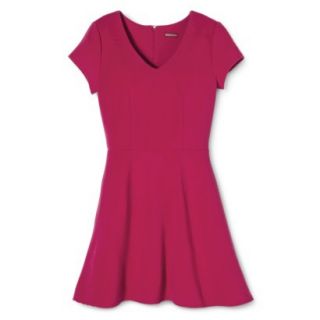 Merona Womens Textured Knit Dress   Established Red   S
