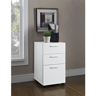 Princeton White Mobile File (WhiteDimensions 26.97 inches high x 15 inches wide x 17.01 inches deepTwo (2) box drawers and file drawer for storageOn casters for easy mobilityHollow core constructionFinish the collection with the Princeton L Desk, hutch a