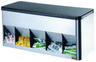 Server Products Portion Pack Organizer, 5 Compartment, SS & ABS