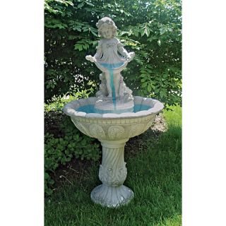 Design Toscano Abigails Bountiful Apron Cascading Garden Fountain Multicolor  