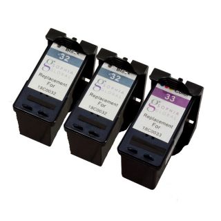Sophia Global Lexmark Remanufactured 32/ 33 Black/ Color Ink Cartridges (pack Of 3) (Black and ColorBrand Sophia GlobalModel SGLEX 32/ 33Quantity 3Maximum yield Up to 200 pages per Black, 190 pages per ColorCompatible with P4350/ P6250/ P6350/ P915/ 