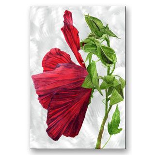 Cindy Gilbane R. Marsh Metal Wall Art (MediumSubject FloralOuter dimensions 23.5 inches tall x 16 inches wide )