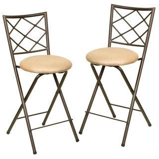 Folding Bar Stool Chair Set (set Of 2)