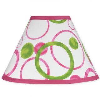 Sweet Jojo Designs Pink And Green Modern Circles Lamp Shade (Pink/greenMaterials 100 percent cottonDimensions 7 inches high x 10 inches bottom diameter x 4 inches top diameterThe digital images we display have the most accurate color possible. However, 