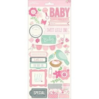 Special Delivery Girl Cardstock Stickers 6 X12 2/sheets  Phrase and Accent