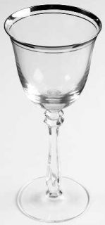 Mikasa Silver Mist Wine Glass   57618, Platinum Trim