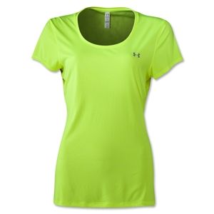 Under Armour Womens HeatGear Flyweight T Shirt (Neon Green)