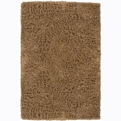 Handwoven Brown Shaded Mandara New Zealand Wool Shag Rug (5 X 76) (BeigePattern Shag Tip We recommend the use of a  non skid pad to keep the rug in place on smooth surfaces. All rug sizes are approximate. Due to the difference of monitor colors, some ru