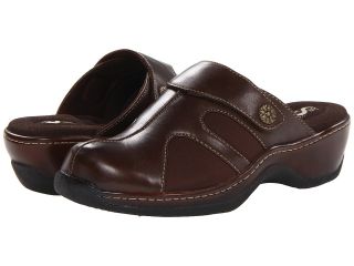 SoftWalk Acton Womens Clog Shoes (Brown)