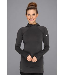 Nike Pro Hyperwarm Dri FIT Max Hoodie Womens Workout (Gray)