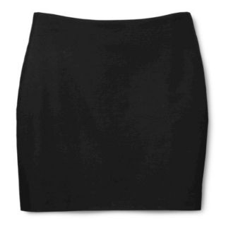 Merona Womens Woven Mini Skirt   Black   2