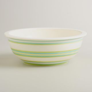 Spring Stripe Ceramic Mixing Bowl   World Market