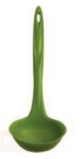 ISI Flexible Silicone Ladle w/ Spring Steel Core & Seamless Design, Wasabi