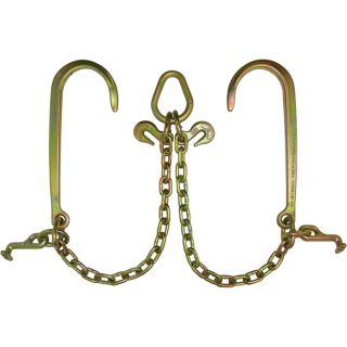 B/A Products V Chain with Hooks   15 Inch J  & T Hooks; 2 ft. legs, Model N711 