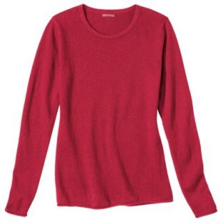 Merona Womens Cashmere Blend Crewneck Pullover Sweater   Ruby Hill   L
