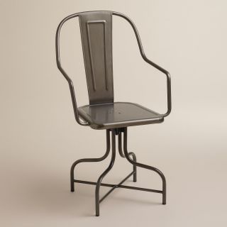 Celia Metal Swivel Chair   World Market