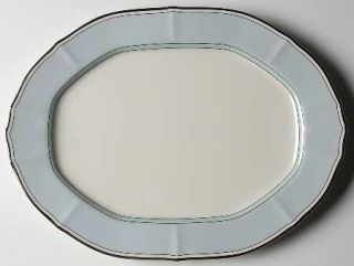 Noritake Centura Blue 14 Oval Serving Platter, Fine China Dinnerware   Imperial