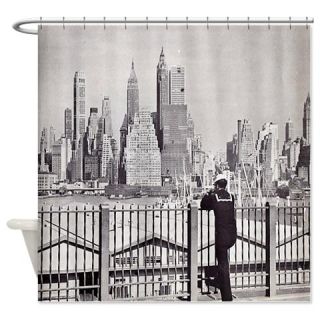  Vintage Old New York with Sailor Shower Curtain  Use code FREECART at Checkout
