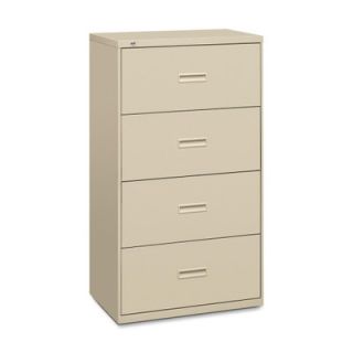 Basyx 400 Series Four Drawer Lateral File, 30W X53 1/4H X19 1/4D BSX434LL