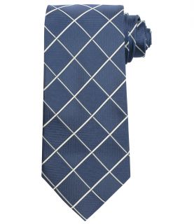 Executive Large White Grid Long Tie JoS. A. Bank