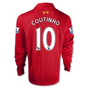 Warrior Liverpool 12/13 COUTINHO LS Home Soccer Jersey