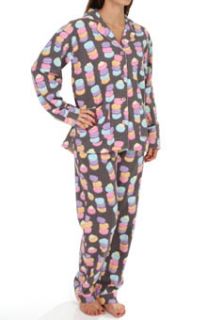 PJ Salvage MMACPJ Fall Into Flannel Macaroon Madness Pajama Set