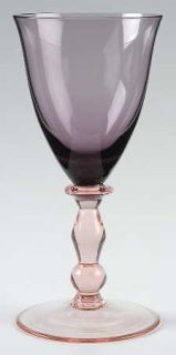 Mikasa Estate Amethyst/Pink Wine Glass   Amethyst Bowl, Pink Stem