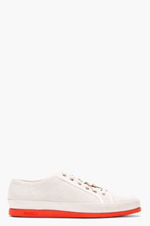 Paul Smith Jeans Pearl Grey Suede Shore Leopard Sneakers
