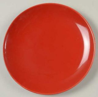 Gibson Designs Simpliss Red Salad/Dessert Plate, Fine China Dinnerware   All Red