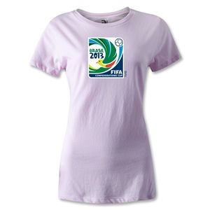 FIFA Confederations Cup 2013 Womens Emblem T Shirt (Pink)
