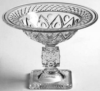 Imperial Glass Ohio Cape Cod Clear (#1602 + #160) Footed Compote   Clear, Stem #