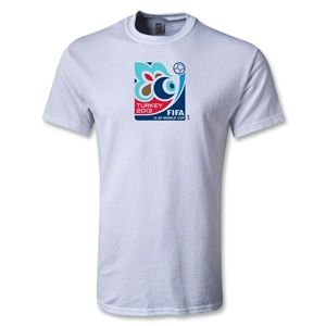 Euro 2012   FIFA U 20 World Cup Turkey 2013 Emblem T Shirt (White)