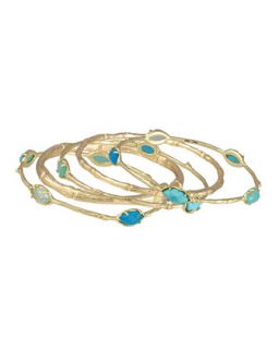 Bella Five Bracelet Set, Turquoise